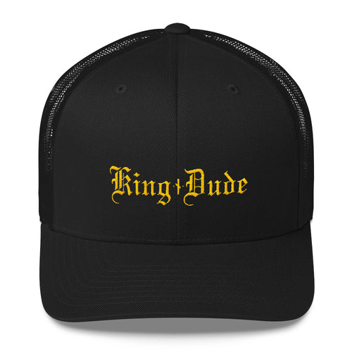 King Dude Yellow Logo • Trucker Style Hat