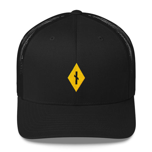 Diamond Nauthiz Rune Yellow • Trucker Style Hat