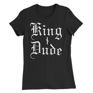 King Dude Logo • Women’s Slim Fit T-Shirt